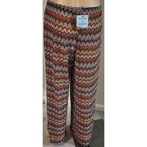 Shade & Shore Multicolored Zigzag Pattern Pants XS(0-2)